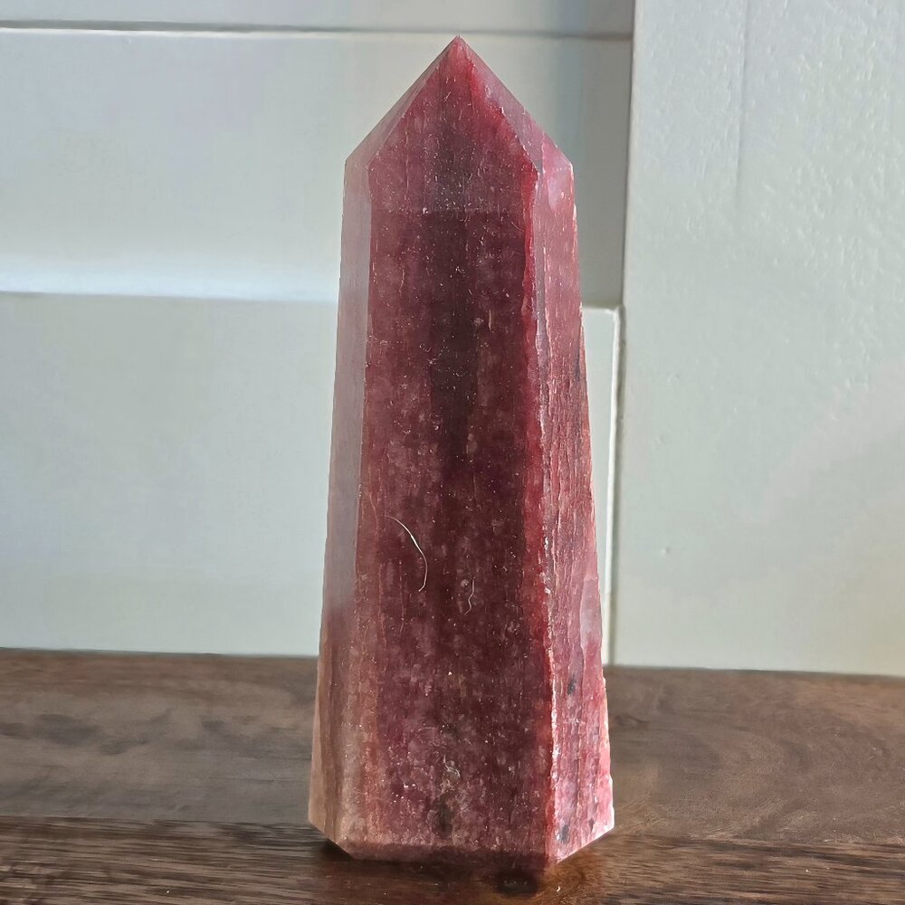Strawberry Quartz Tower – Love • Joy • Emotional Healing